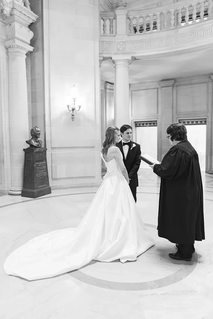City Hall SF civil ceremony in Rotunda