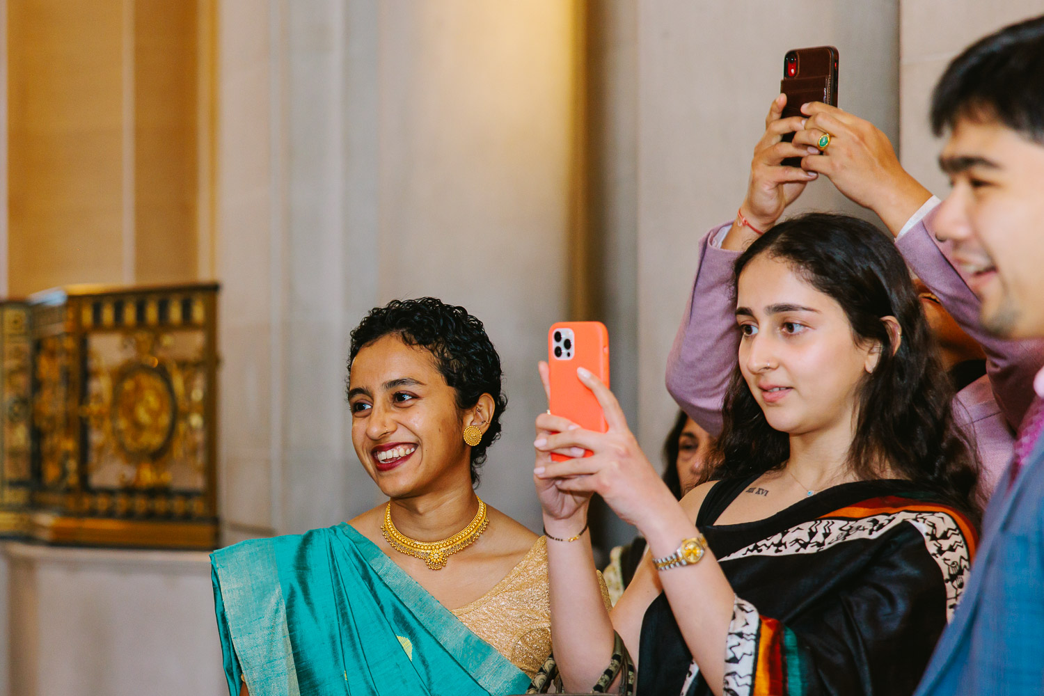 Guests taking photos