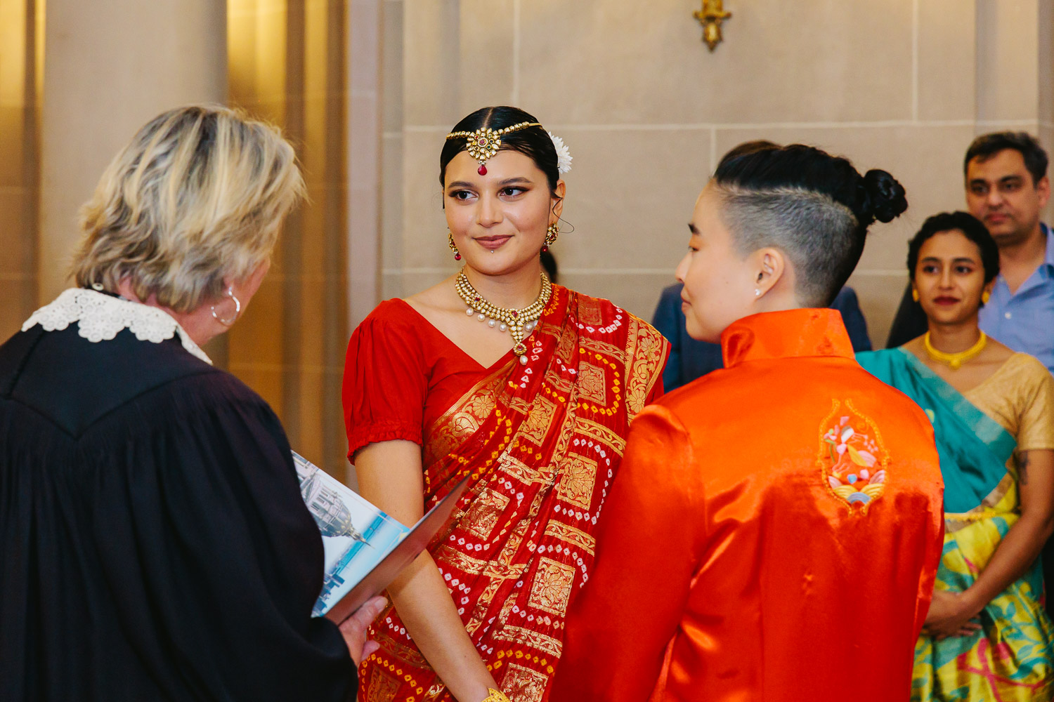 Queer couple exchanges wedding vows