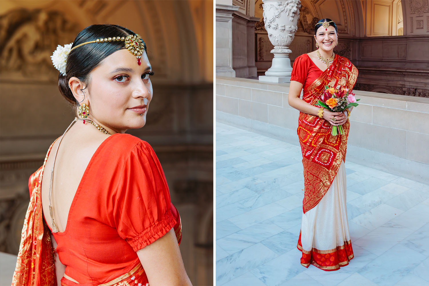 Indian Bride at San Francisco City Hall wedding
