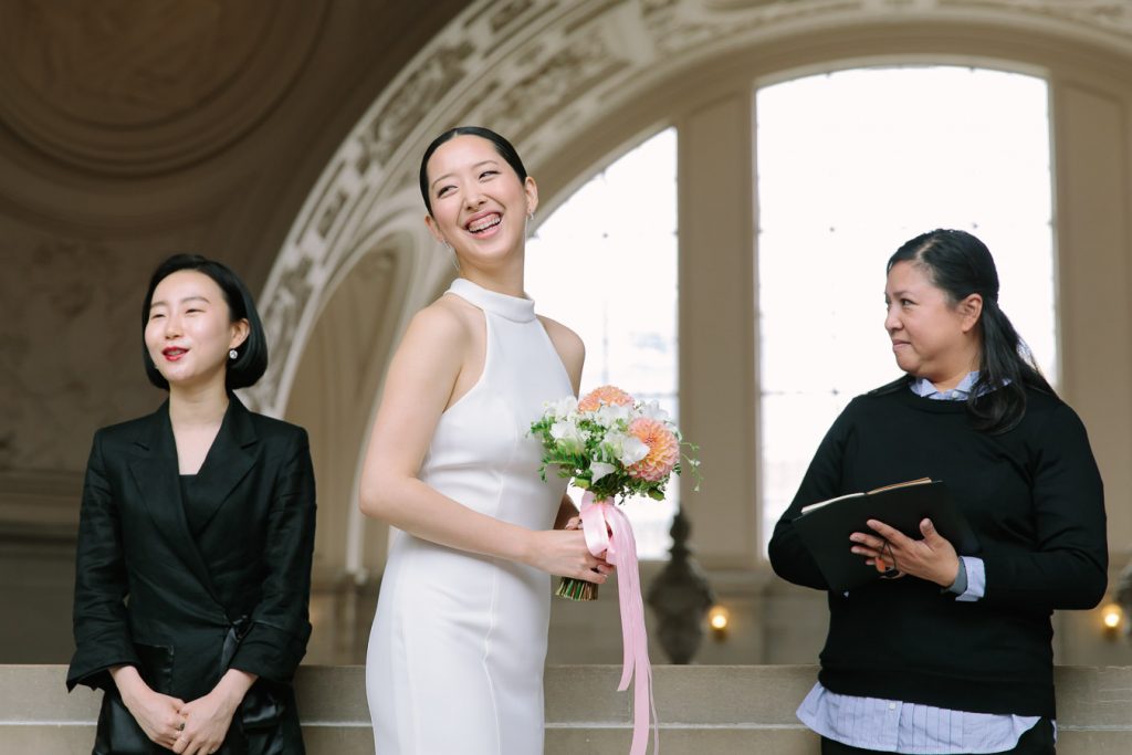 Wedding Ceremony on the Fourth Floor at San Francisco City Hall