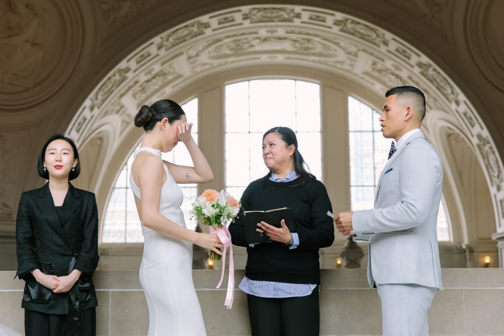 Wedding Ceremony on the Fourth Floor at San Francisco City Hall