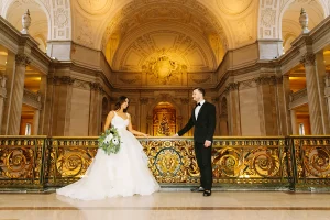 Winter SF City Hall wedding